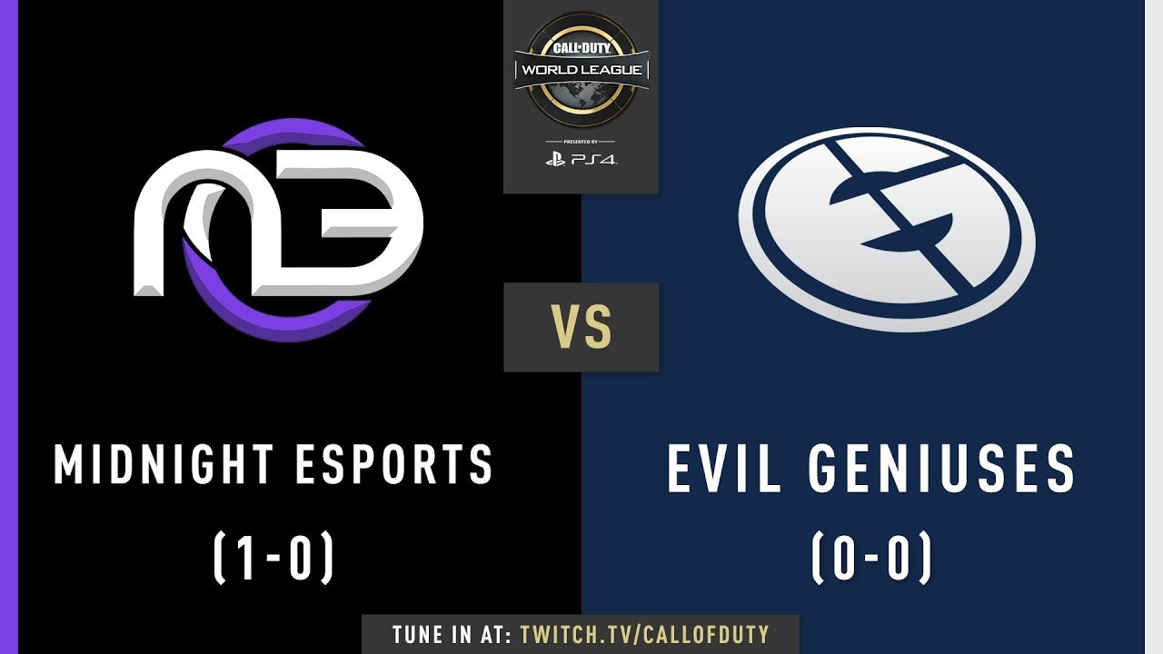 Midnight Esports vs Evil Geniuses | CWL Pro League 2019 | Division A | Week 1 | Day 2