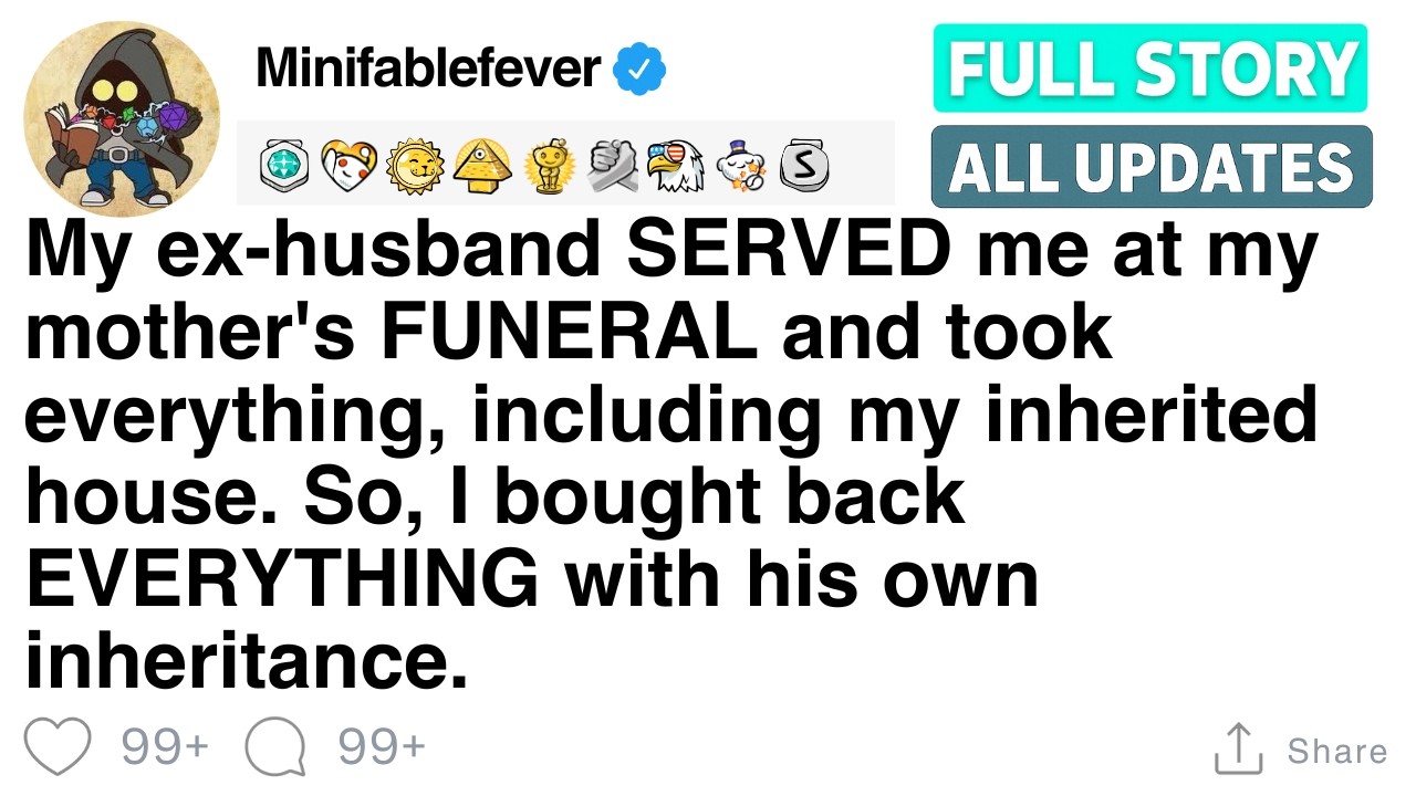 My ex-husband SERVED me at my mother's FUNERAL and took everything, [FULL STORY]