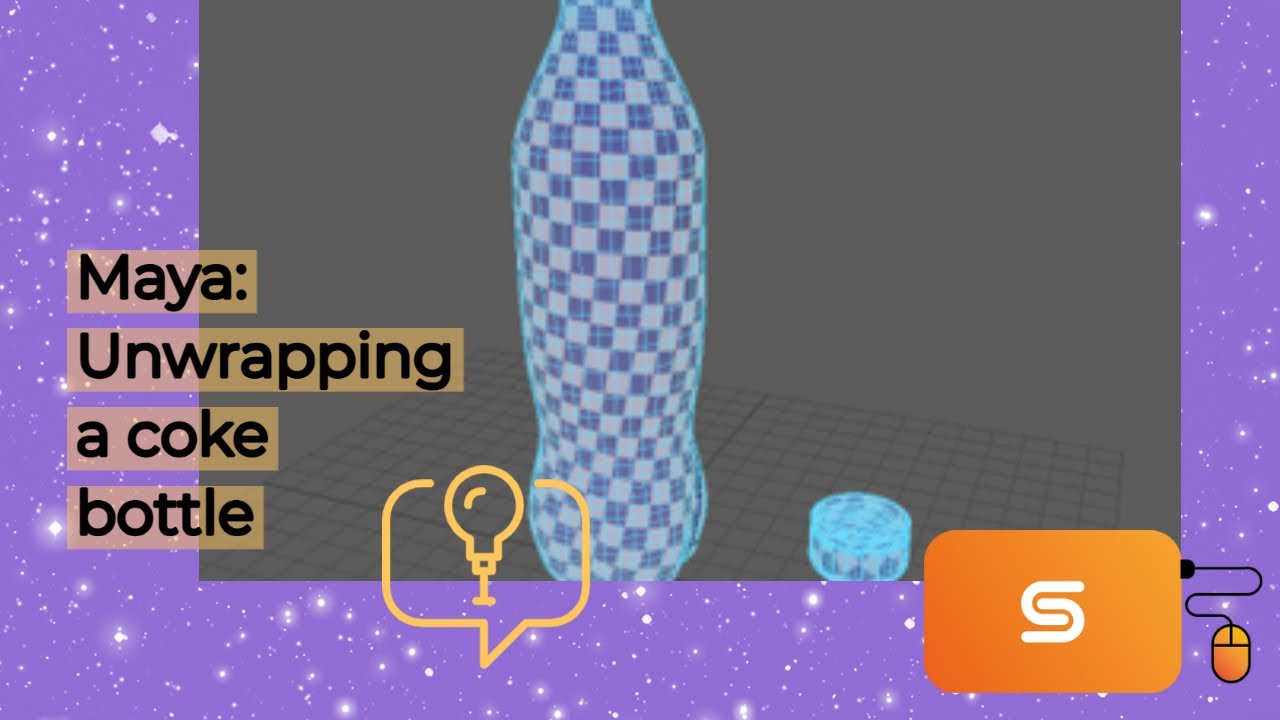Maya: Unwrapping a coke bottle