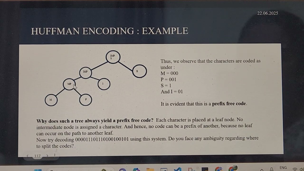 DAA • Greedy Algorithms • Huffman Encoding • Example - Part 2 of 2