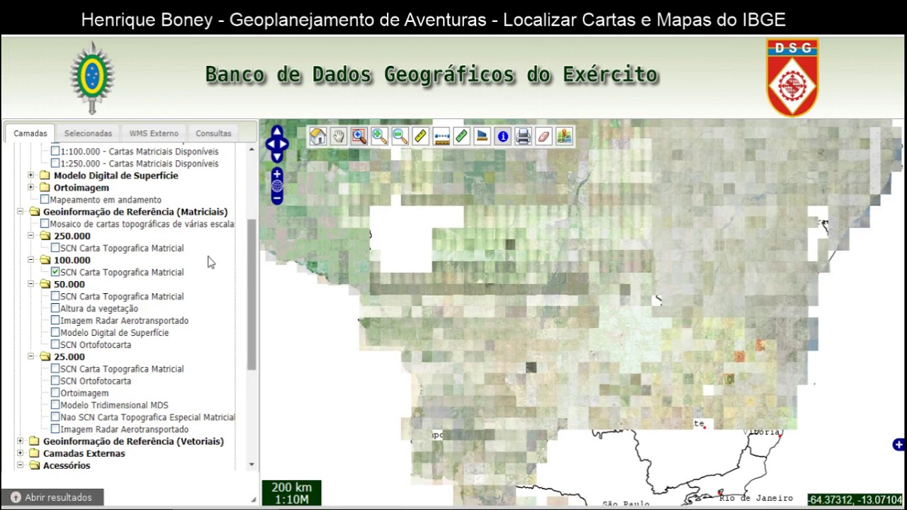 Como localizar mapas e cartas do IBGE / EXÉRCITO para imprimir gratuitamente