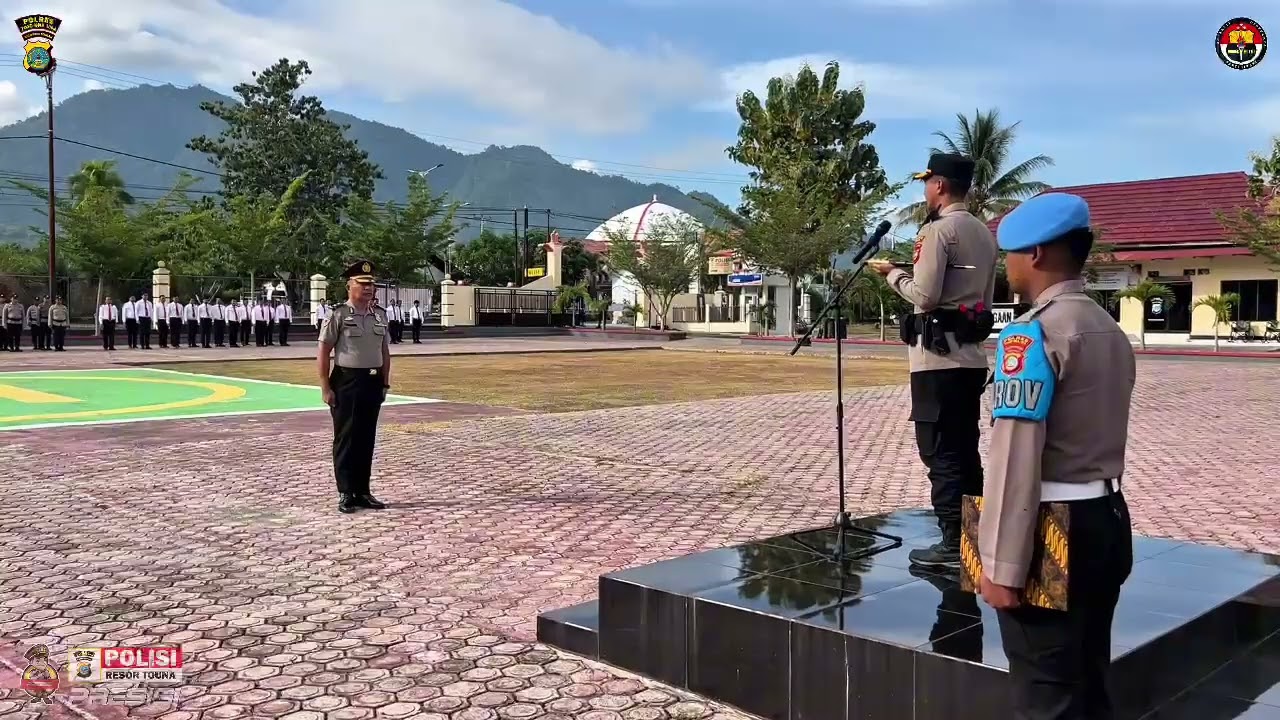 KAPOLRES TOUNA, Pimpin Kenaikan Pangkat Pengabdian KOMPOL ADRI J. MONINGKA