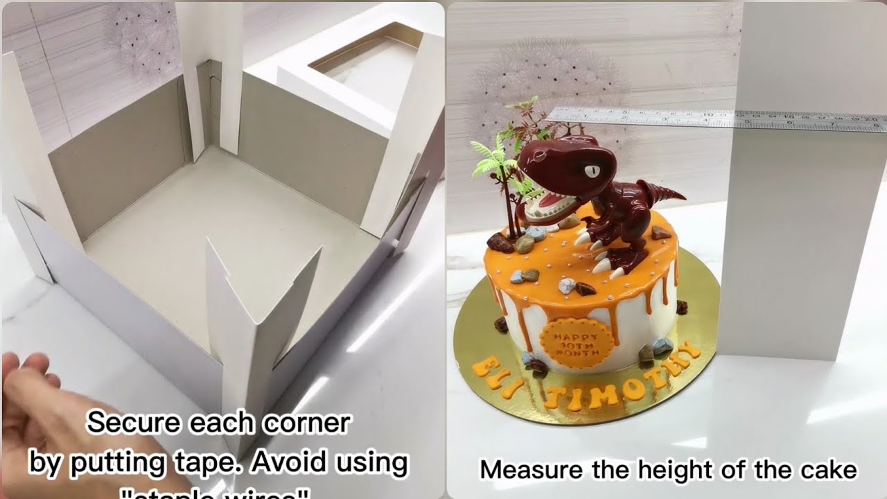 HOW TO ASSEMBLE CAKE BOX