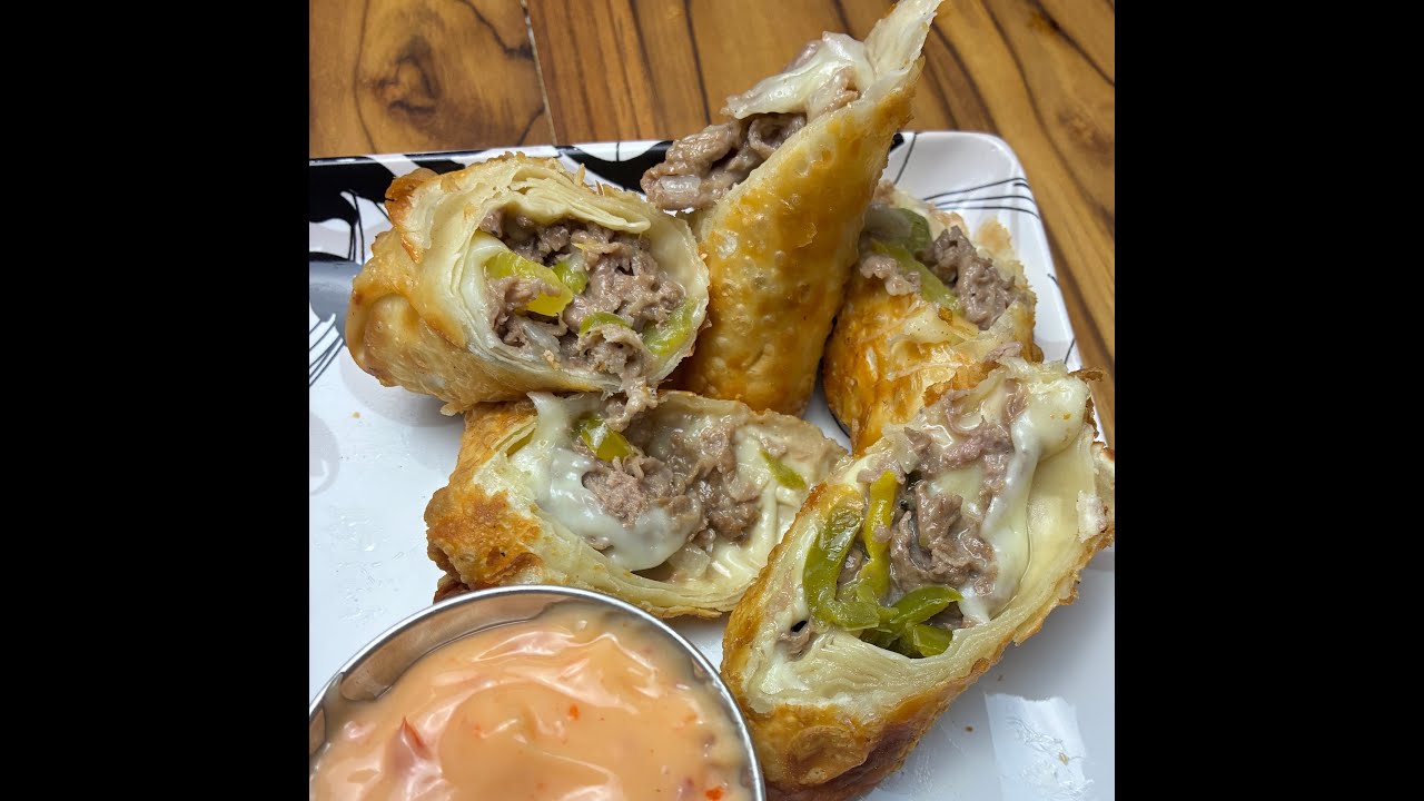 Easy Philly Cheesesteak Egg Rolls | Crispy, Cheesy, Perfect Snack!