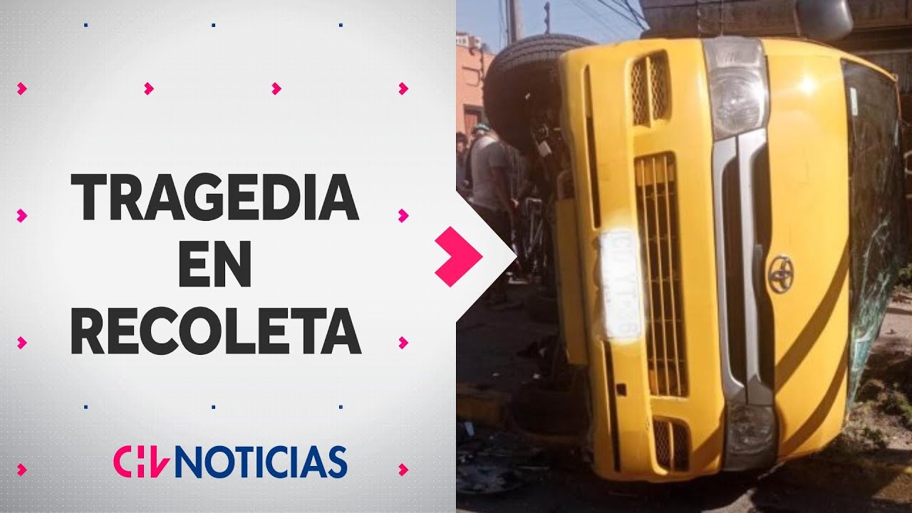 Niño falleció tras choque de furgón escolar por delincuentes | Tragedia en Recoleta - CHV Noticias