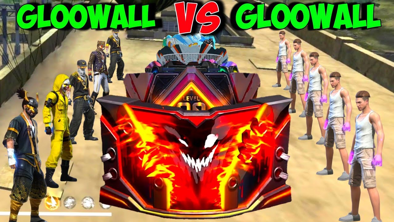 Gloowall Vs Gloowall Skin Challange On Factory Roof | The Chaos New Gloowall - Garena Free Fire