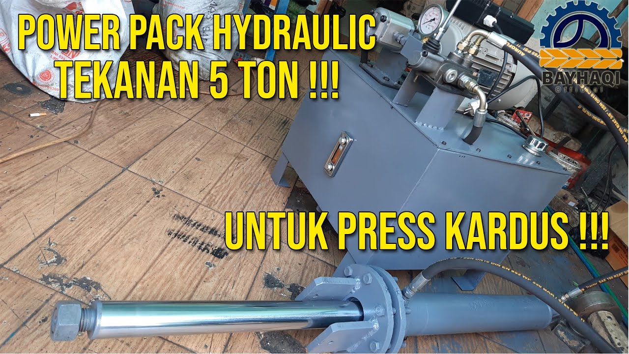 Power Pack Hydraulic Tekanan 5 Ton !!! (Untuk Press Kardus)