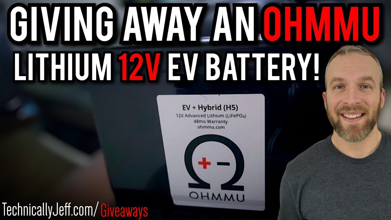 I'm Giving Away an Ohmmu Lithium 12v EV Battery! 😀