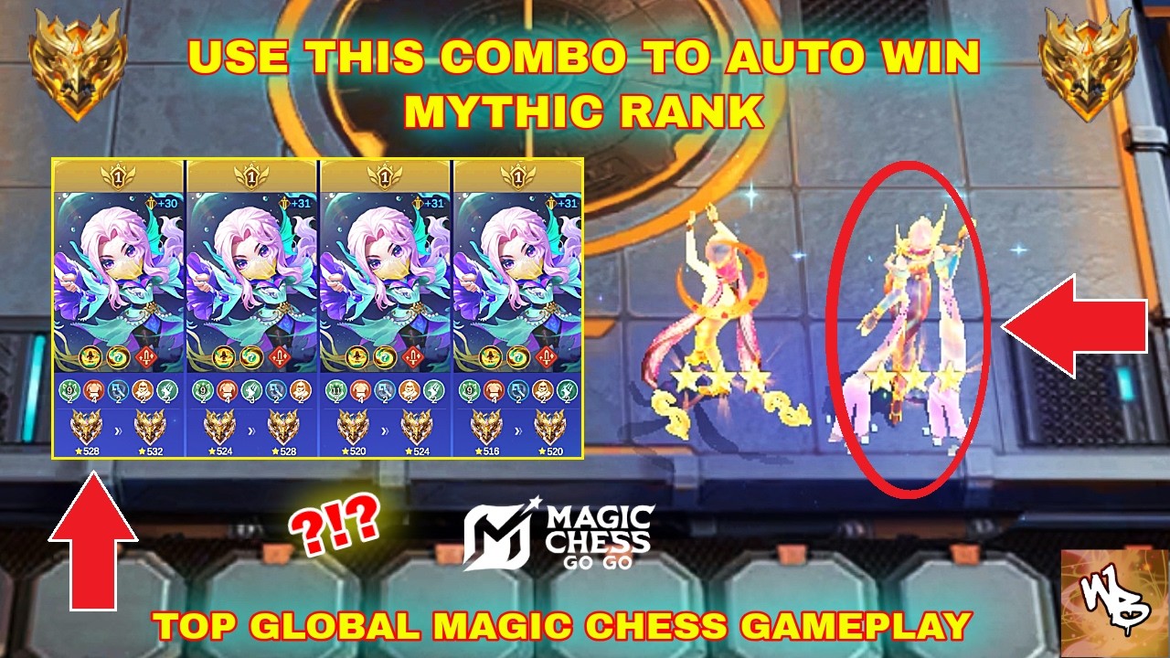 OVERPOWERED TOP GLOBAL FAVORITE META BUILD FOR NEW SEASON - BEST SYNERGY COMBO - MAGIC CHESS GO GO