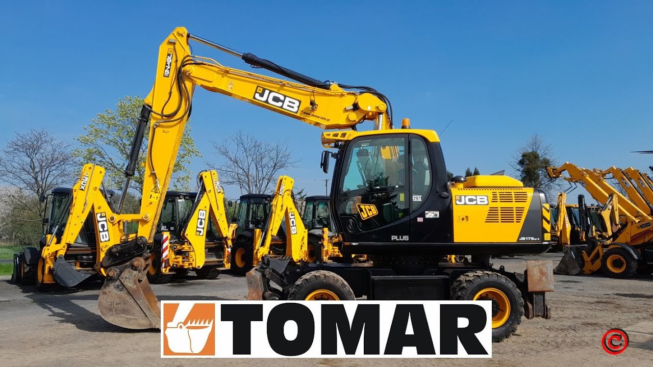JCB JS175W 2018r 3690 tel. +48 575 316 333 wheeled excavator koparka kołowa