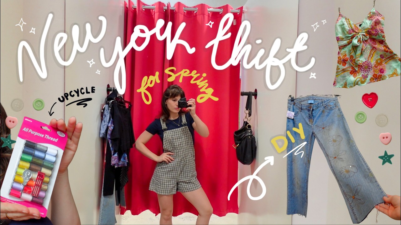 what i thrifted and upcycled this week in nyc