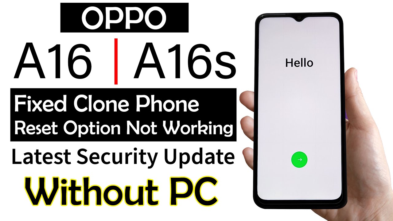 Oppo A16/A16s FRP UNLOCK (without pc) - Latest Update 2023