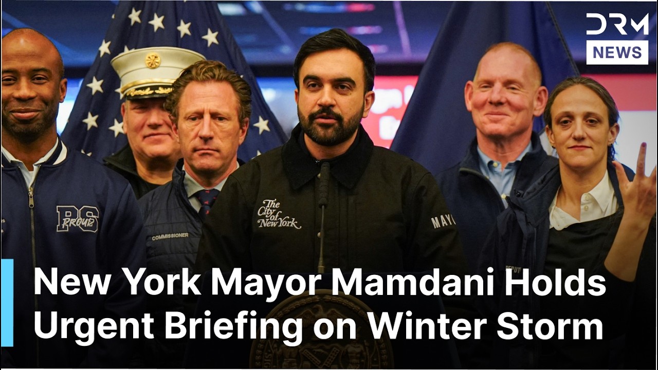 New York Mayor Mamdani Holds Emergency Winter Storm Briefing | DRM News | AL1F