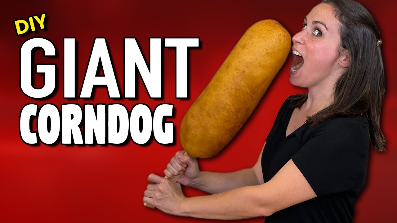 The World's LARGEST Homemade Corn Dog