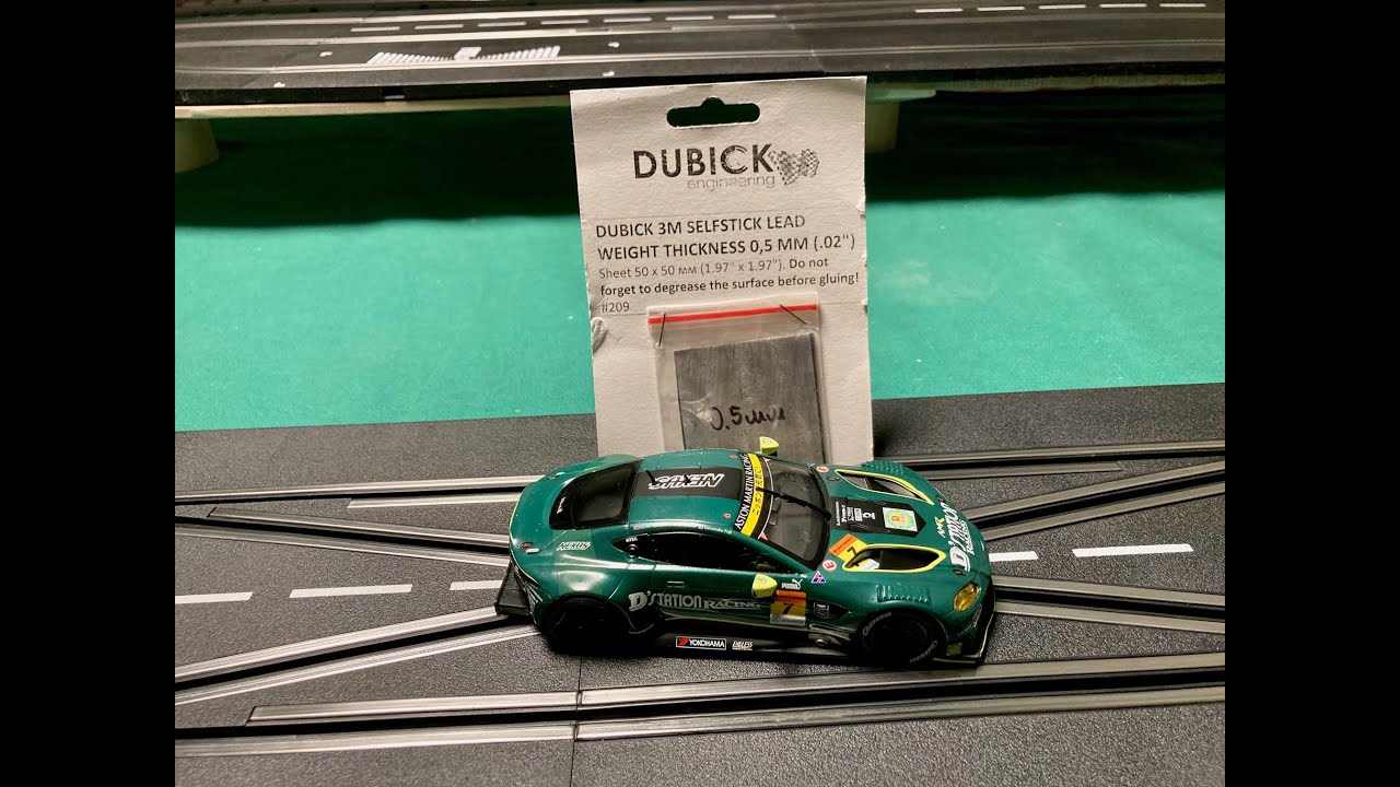 First time adding weights to my non mag car #Carrera #slotcars