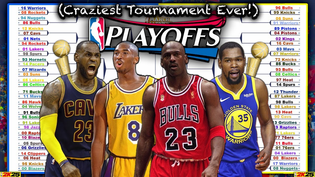 Я включил все 64 классические команды NBA2K25 в турнир! (Симуляция в реальном времени)