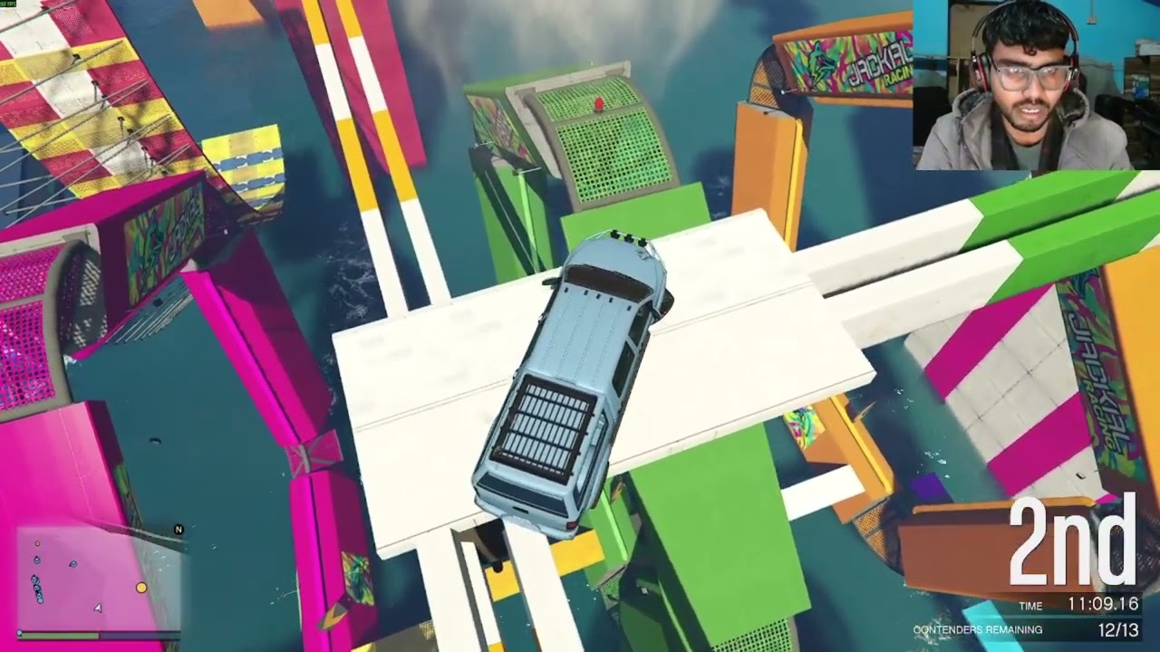 99.666% People Get Headache  In This 4*4 Car Parkour Race In GTA 5 Online
