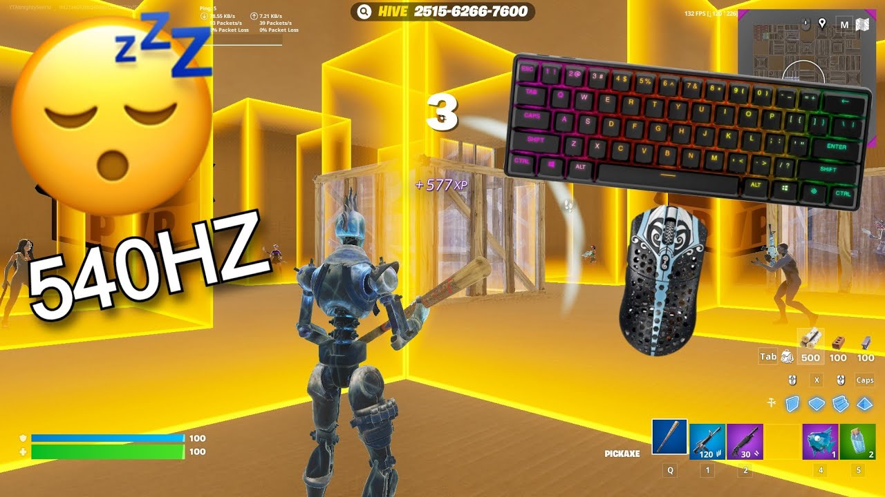 SteelSeries Apex Pro Mini ASMR😴💤Calming Fortnite Box Fights📦| 240 FPS Smooth 🏆