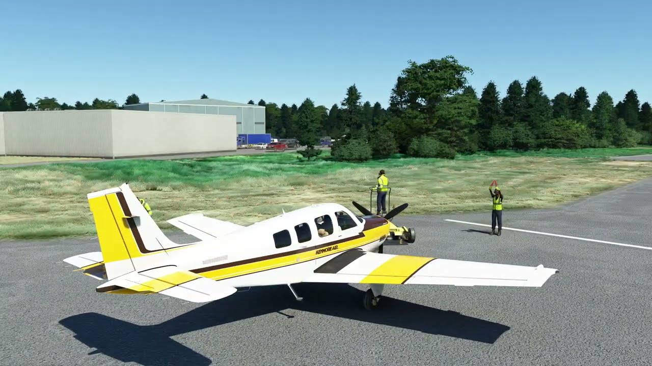 Approach and landing at Bournemouth Airport (EGHH) : MSFS2020 SU10 + DX12 + DLSS Quality