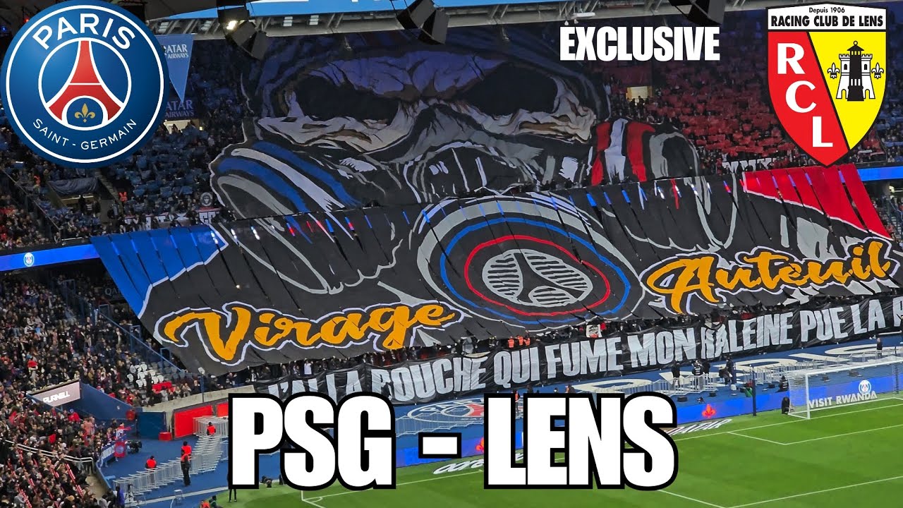 PSG vs LENS - TIFO ULTRAS PSG + BUT DEMBELE