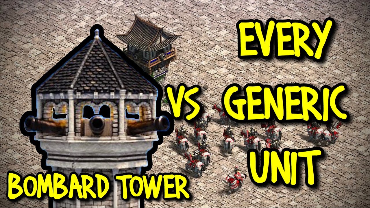 BOMBARD TOWER vs EVERY GENERIC UNIT | AoE II: Definitive Edition