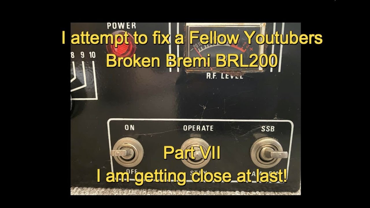 I attempt to fix a Fellow Youtubers Broken Bremi BRL200 - Part VII