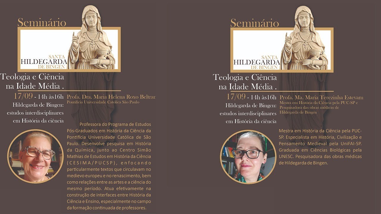 Seminário - Santa Hildegarda de Bingen: Relação Teologia e Ciência na Idade Média