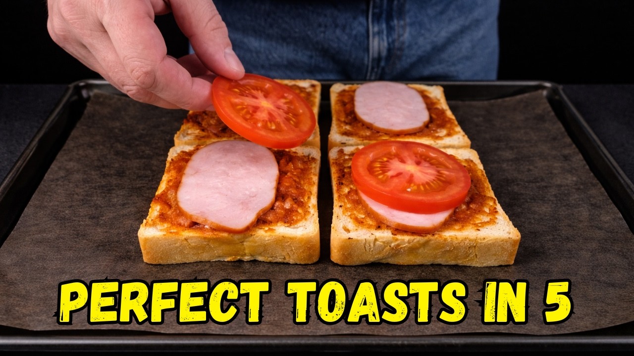 These Crispy Oven Toasts Are Even Better Than Pizza – 5-Minute Recipe!