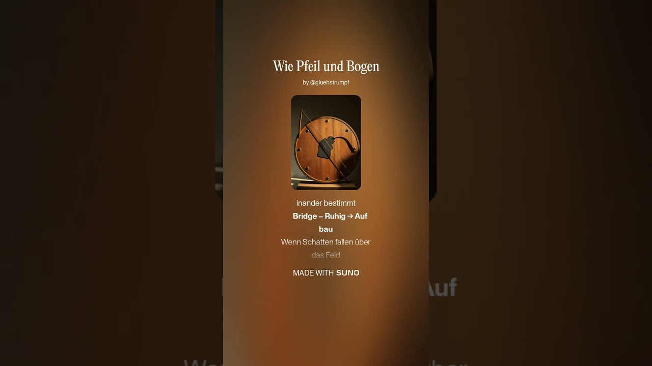 Wie Pfeil und Bogen