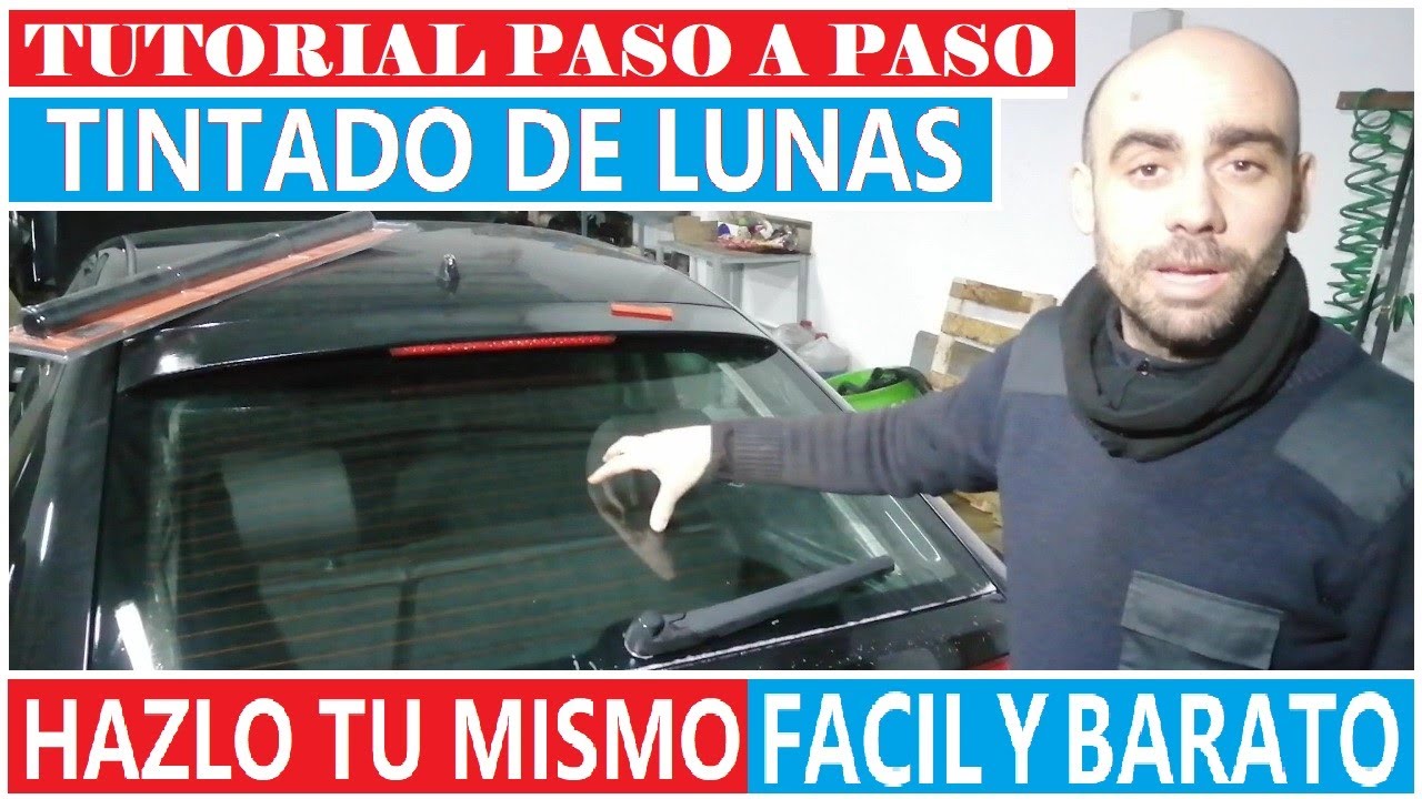 COMO TINTAR LAS LUNAS DEL COCHE TU MISMO PASO A PASO 👍👍FACIL👍👍 💲💲BARATO💲💲  (((((( TUTORIAL ))))))