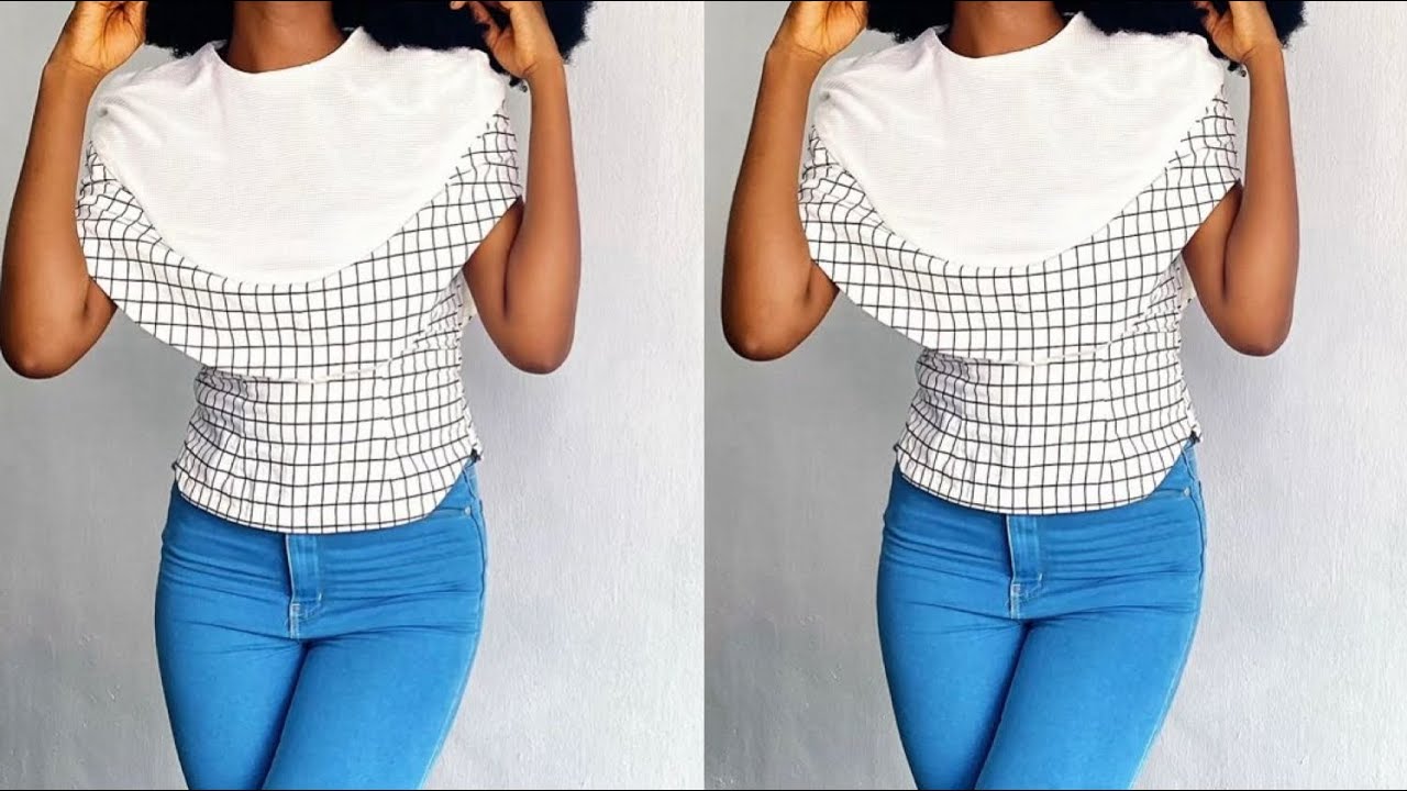 DROPPED SHOULDER CAPE BLOUSE PATTERN TUTORIAL