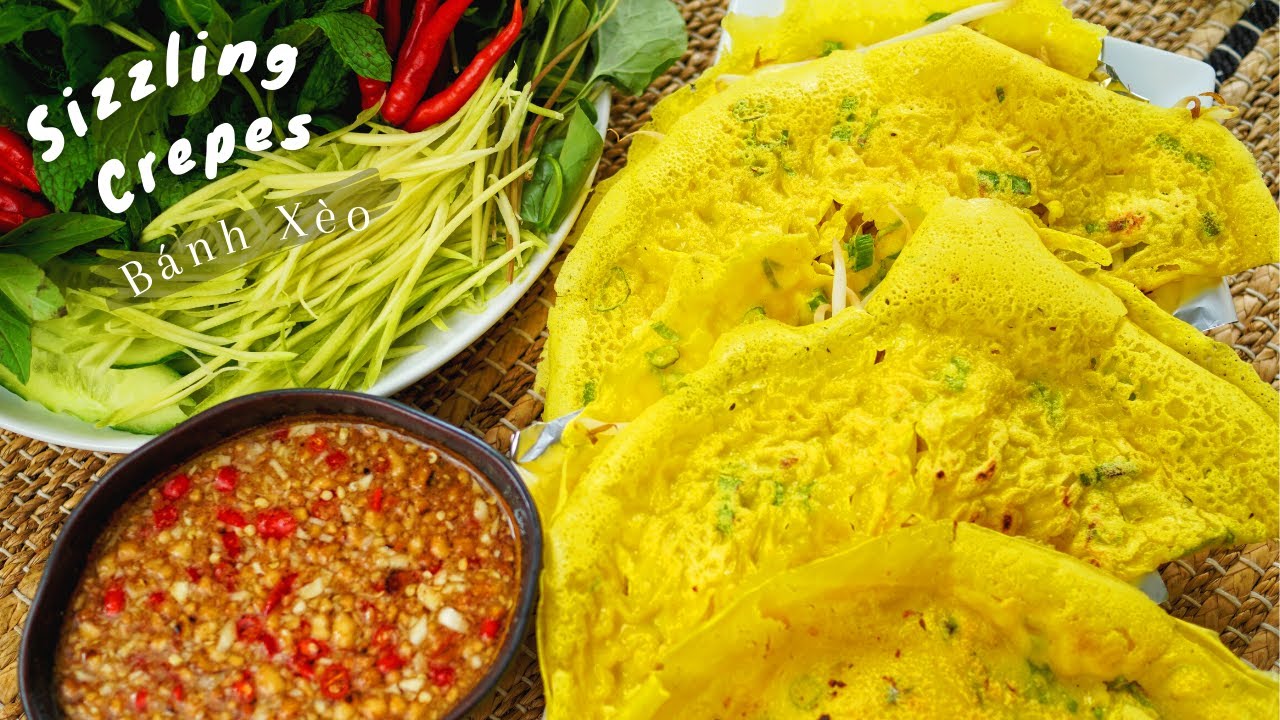 HOW TO MAKE BANH XEO | VIETNAMESE SIZZLING CREPES
