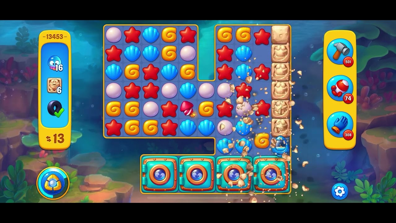 Fishdom level 13453 no boosters フィッシュダム ノーマル