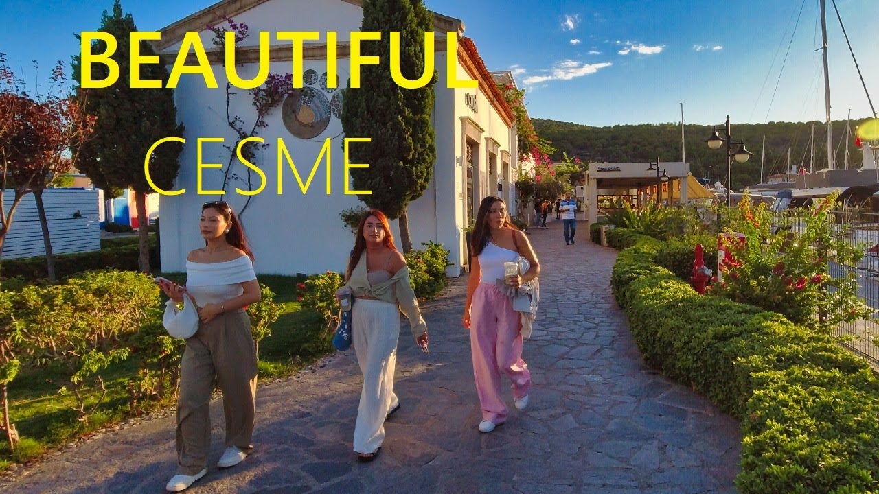 CESME TURKEY 🇹🇷 NEW beautiful village for vacation 2025  [4K UHD]