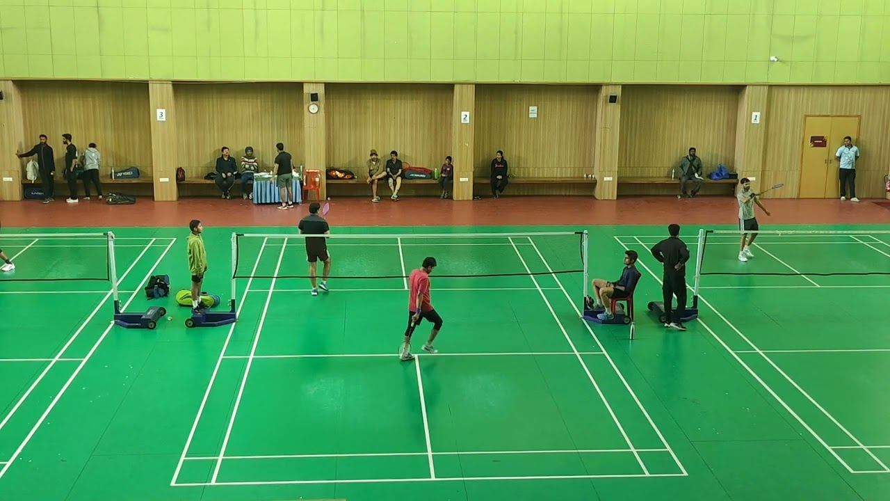 Badminton civil service match Rakesh chourasia vs Dr Rajnish Marang