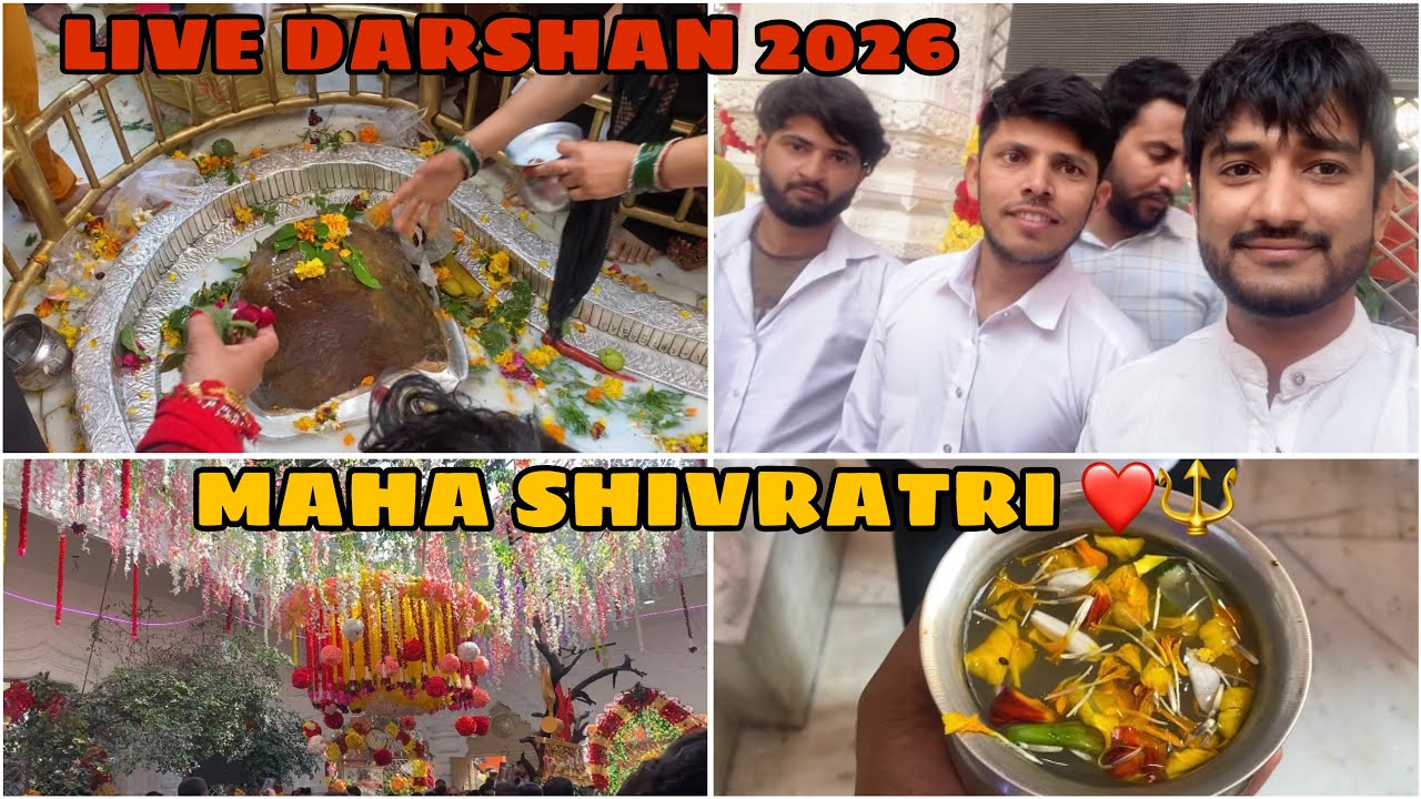 LIVE Darshan 🔱❤️| Unbelievable Crowd on Maha Shivratri 2026 at Aap Shambhu Temple Roopnagar  Jammu 