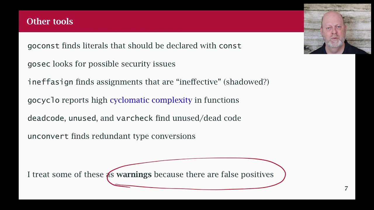 Go Class: 37 Static Analysis