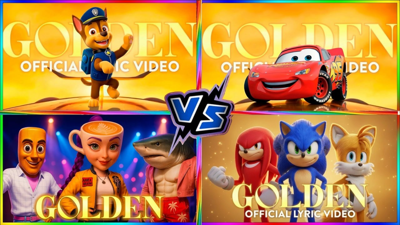 PAW PATROL🆚LİGHTİNG MQCUEEN🆚ANTHEM BRAİNROT🆚PRİME SONİC GOLDEN MEGA BATTLE#60