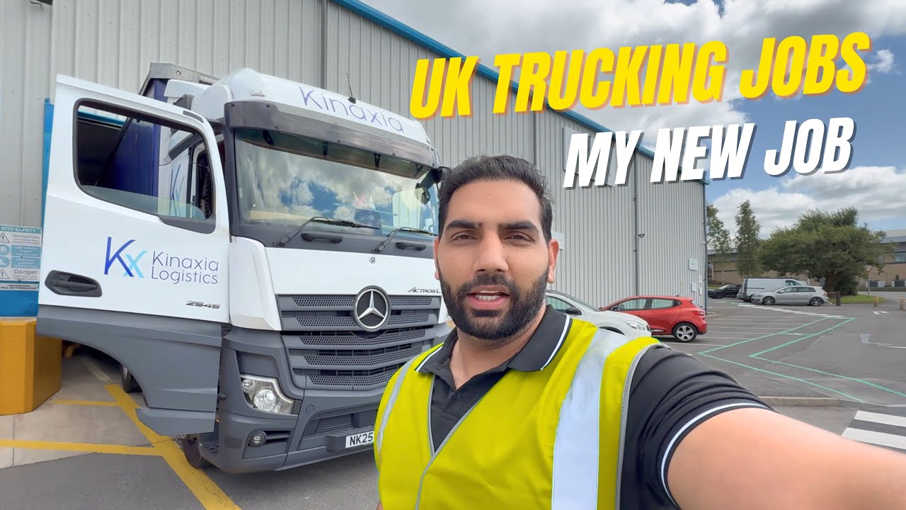 Trucking Jobs in Uk | New Trucking Job for a Day | Curtain Side Trial Experience | UK Trucking vlogs