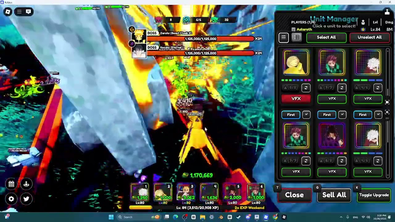 How To Beat Zaruto/Naruto NPC Mission 3 In All Star Tower Defense X!