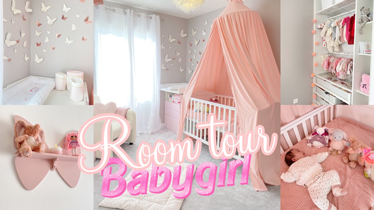 ROOM TOUR BABY GIRL 💕🩷 DÉCORATION ACTION, TEMU, MAISONS DU MONDE !!!