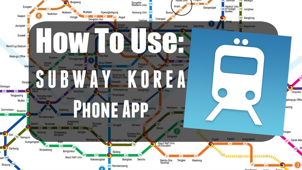 How to Use Korea Subway Phone App