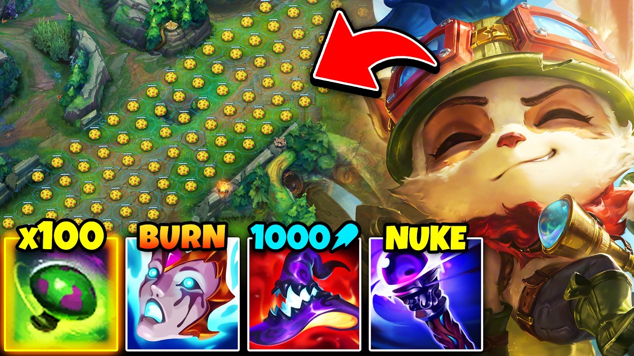 Teemo but I place Shrooms the whole game... (1000 AP SHROOMS)
