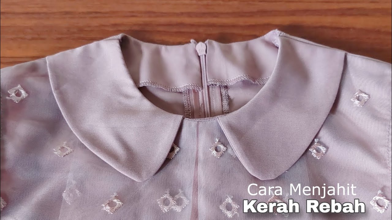 Cara Menjahit Kerah Rebah dengan Mudah untuk Pemula