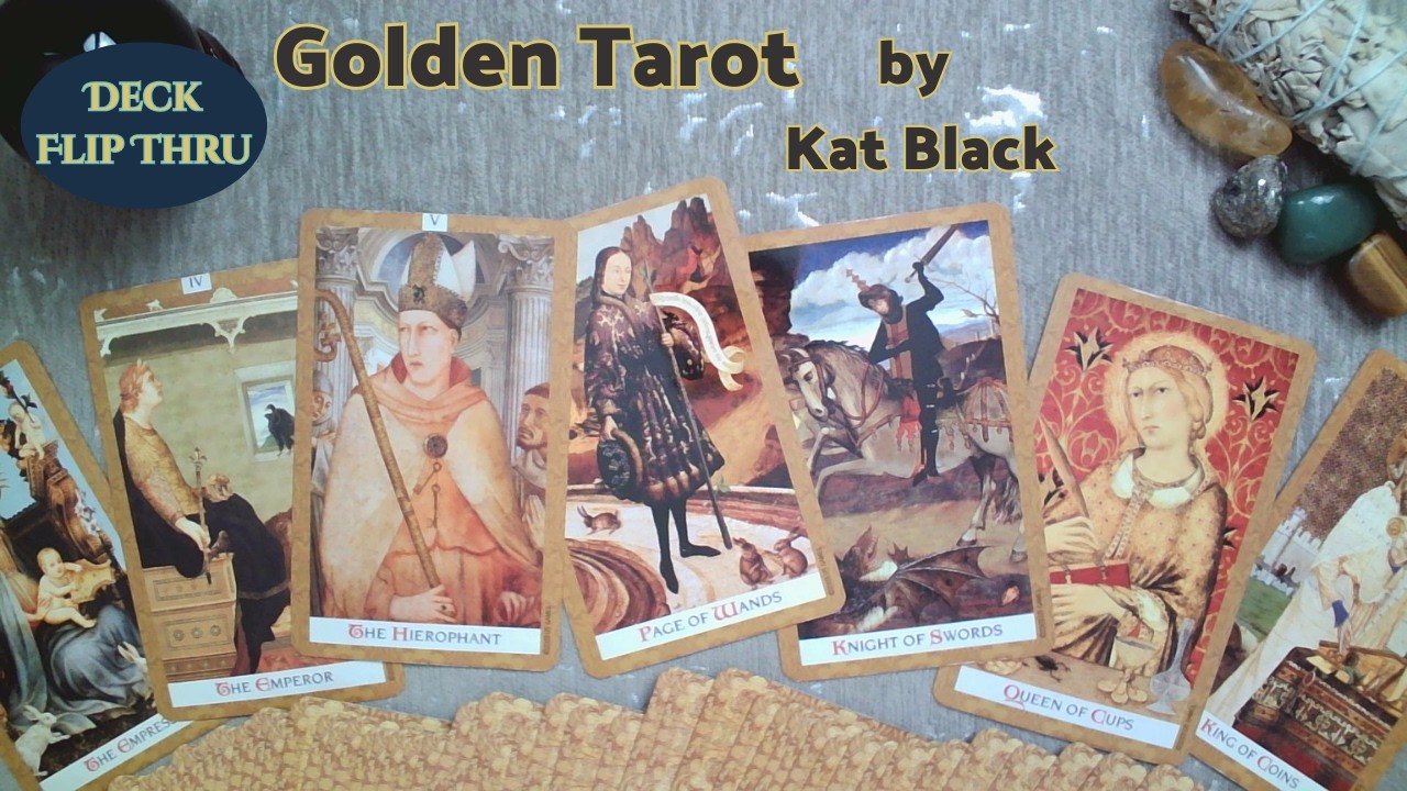 Luxury Tarot Deck? Golden Tarot by Kat Black Full Review & Flip Through
