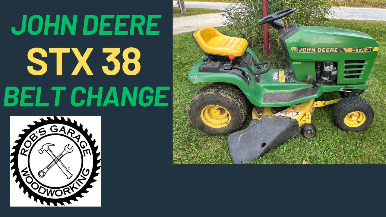 Замена ремня John Deere STX38