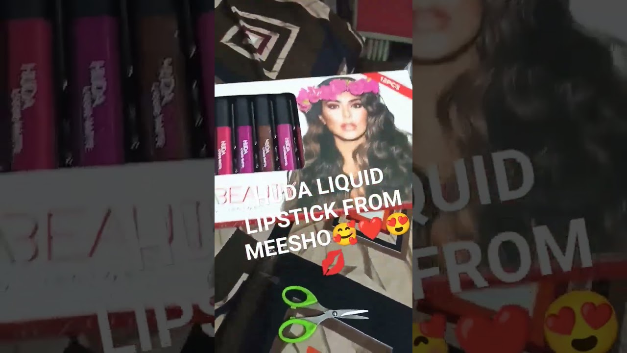 #hudabeauty#meesho#meeshohaul#beautiful#viralvideo#huda_beauty#lipstick#cgshorts#indiatrends#