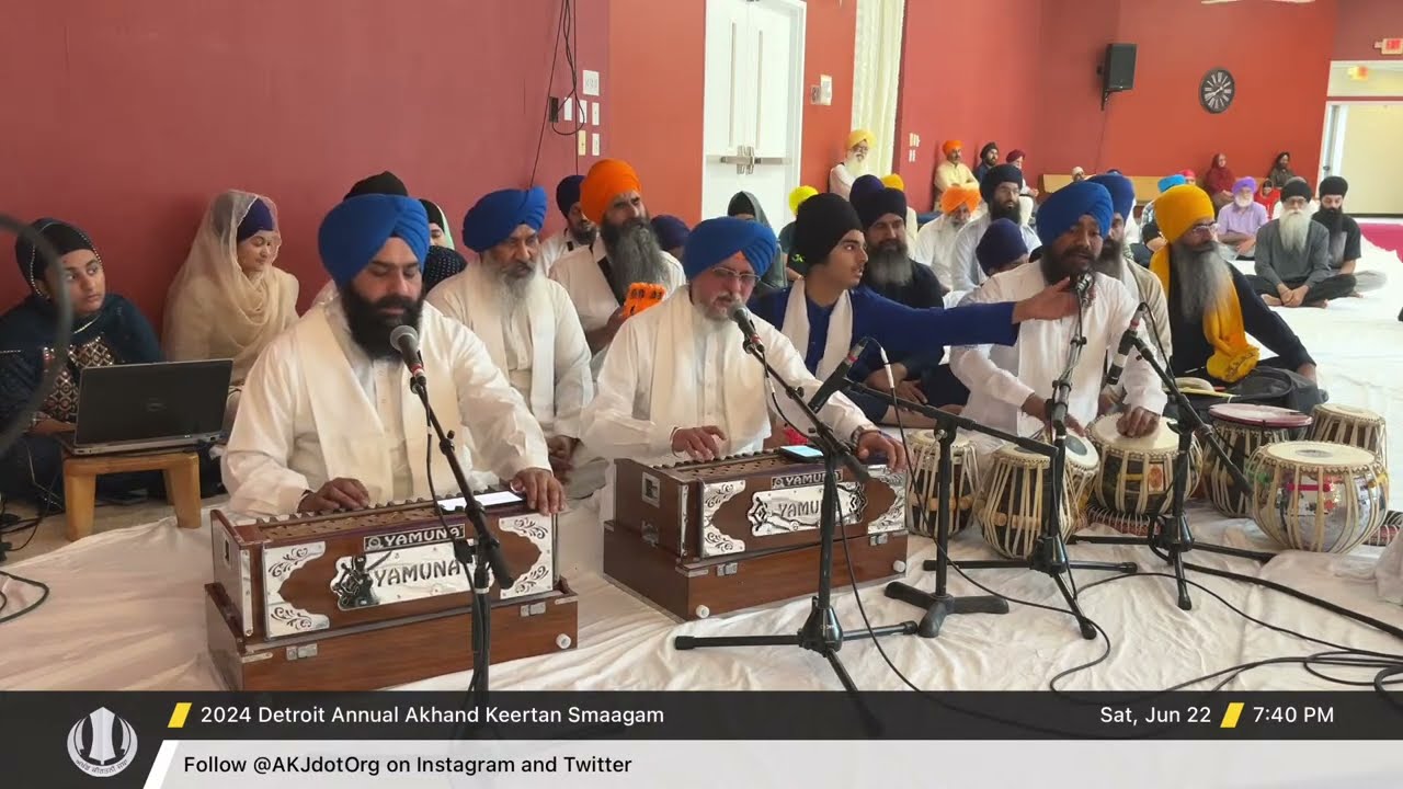 Akhand Kirtan Samagam Detroit Saturday Evening 2024
