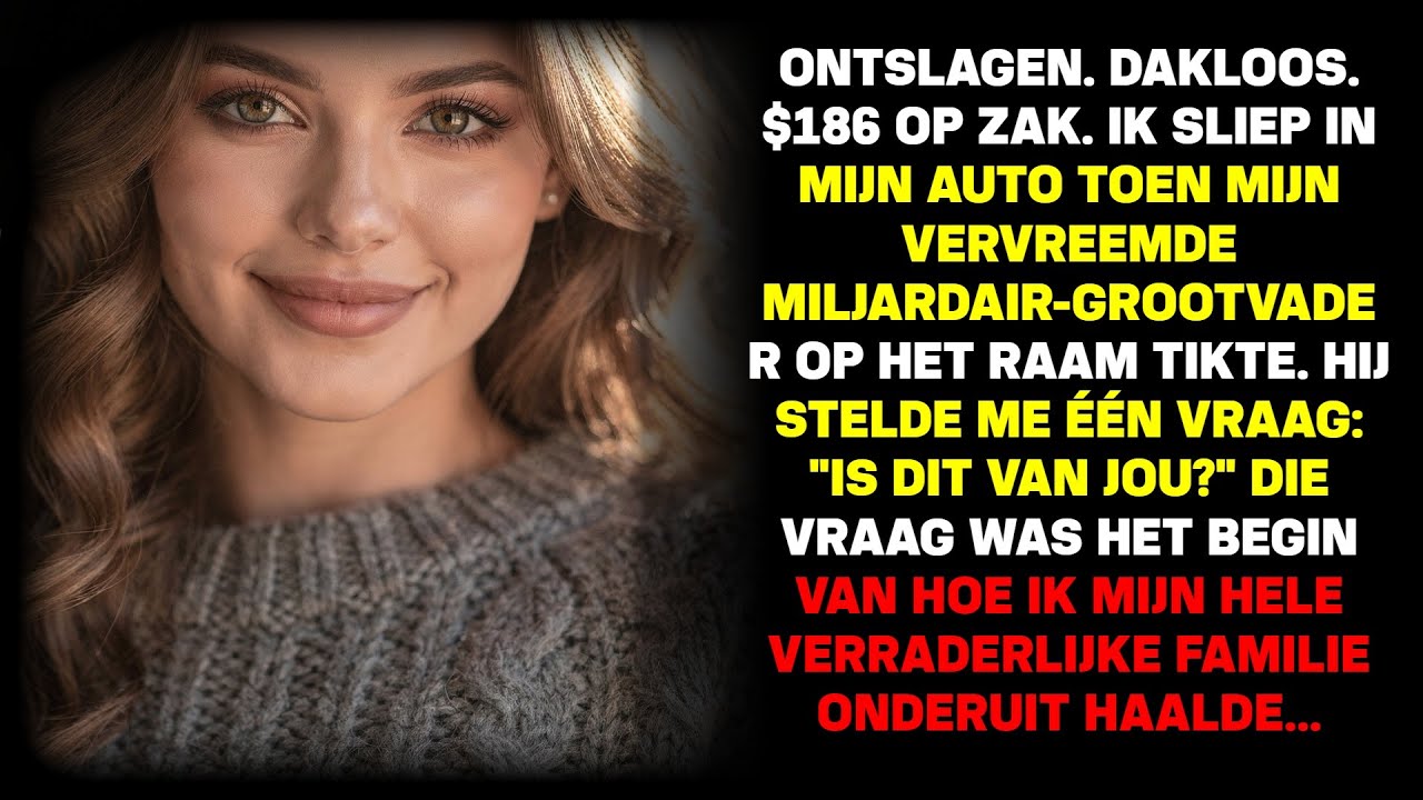 Mijn rijke opa vond me slapend in mijn auto — hij vroeg: 