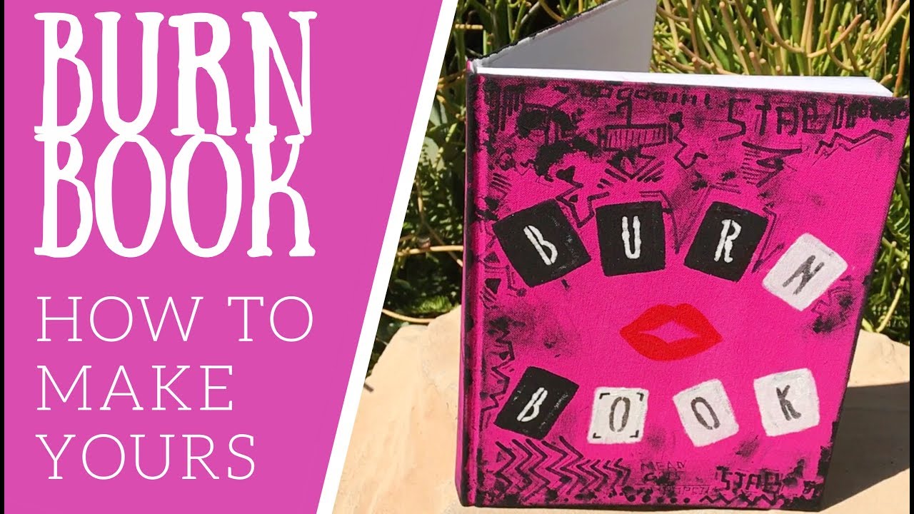 How to make a real Burn Book from the Movie Mean Girls// Take on your Haters with this Easy DIY